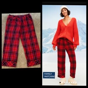Victoria's Secret Red/Black Plaid Pajama Pants Size XS